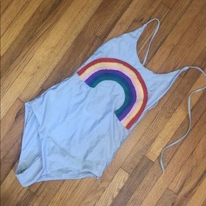 Lollipop swim rainbow one piece